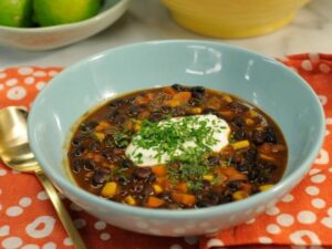 Smoky Black Bean Bisque | Recipe | Food network recipes, Food, Bisque recipe
