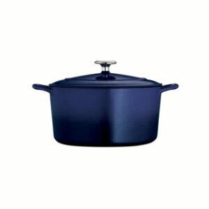 Tramontina Gourmet 6.5 qt. Round Enameled Cast Iron Dutch Oven in Gradated Cobalt with Lid 80131/076DS – The Home Depot