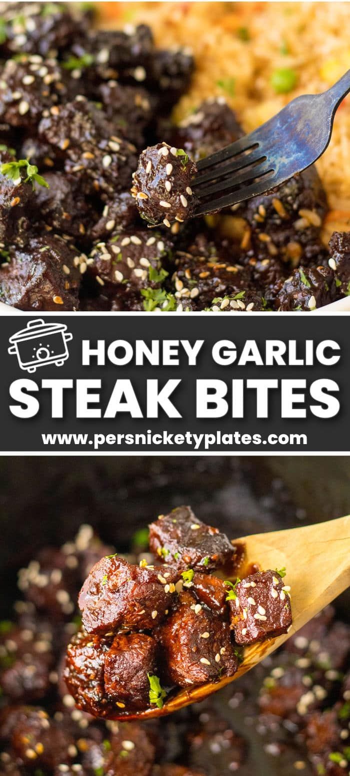 Slow cooker honey garlic steak bites are an easy way to make an impressive meal everyone will lo… in 2023 | Crockpot recipes slow cooker, Steak bites, Crockpot recipes easy