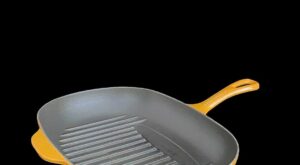 Buy Vintage French Le Creuset Yellow Enameled Cast Iron Grill Pan Online in India – Etsy