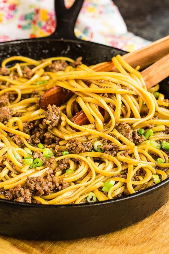GROUND BEEF MONGOLIAN NOODLES > Call Me PMc | Beef casserole recipes, Beef pasta recipes, Beef recipes for dinner