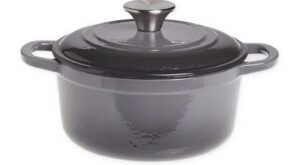 Gibson Our Table 2 Quart Enameled Cast Iron Dutch Oven With Lid In Grey