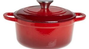 Gibson Our Table 2 Quart Enameled Cast Iron Dutch Oven With Lid In Red