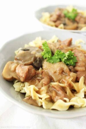 Easy Beef and Gravy Over Noodles