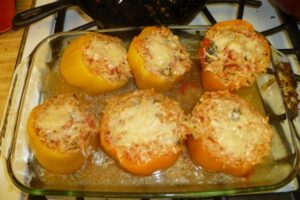 A Few Forgotten Recipes: Giada’s Orzo Stuffed Peppers & Jeff Mauro’s Meatloaf Sandwhiches
