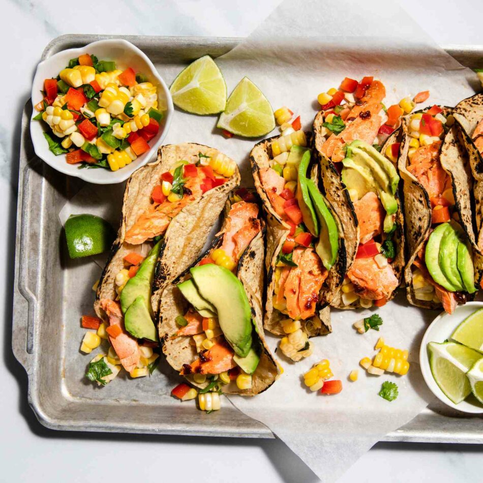 These 30-Minute Roasted Salmon Tacos Are Perfect for Busy Weeknights