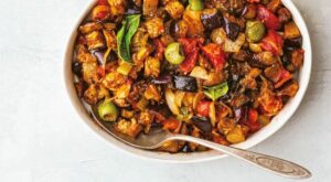 Caponata alla giudia: Sicilian aubergine and vegetable stew