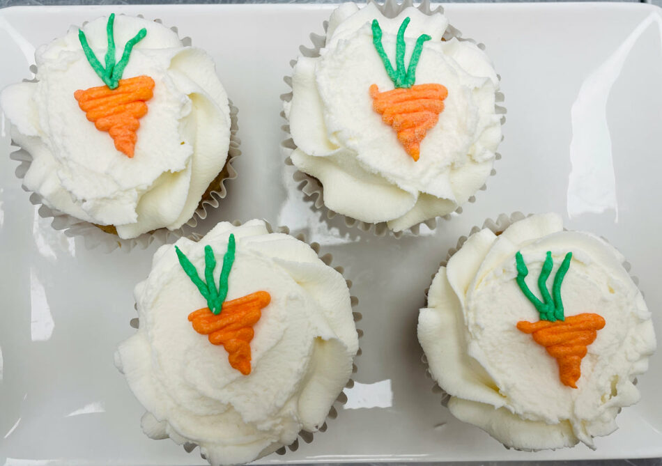 Dairy Free Carrot Cake Cupcakes – 4/pk