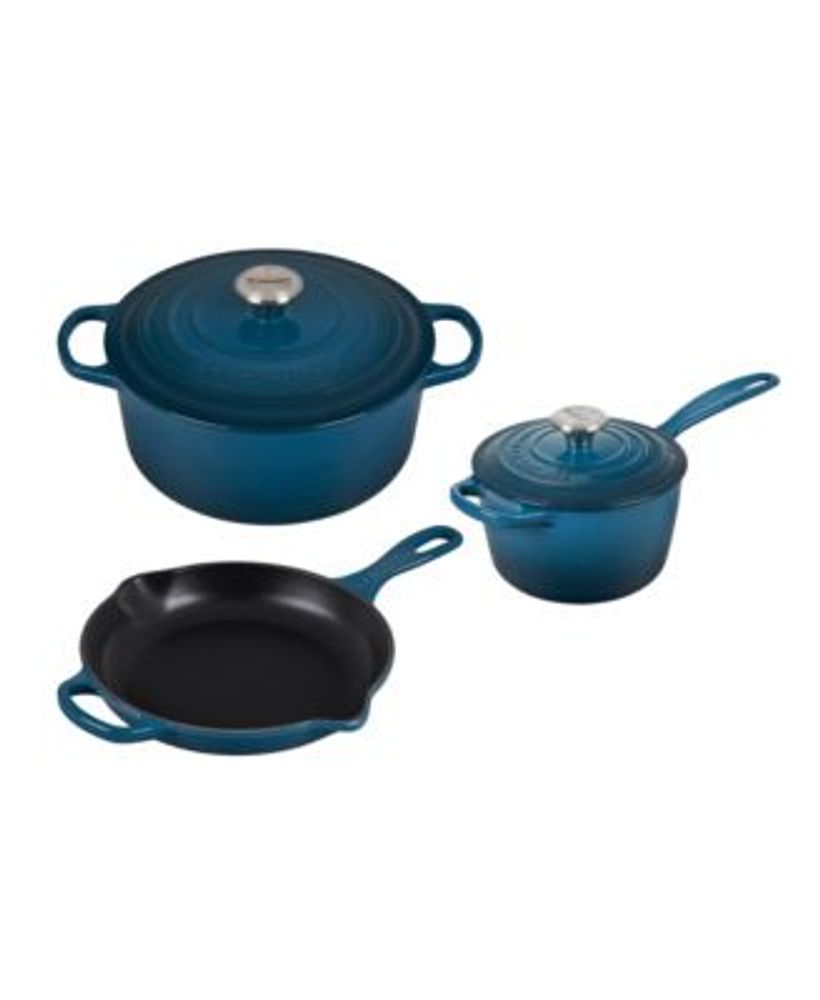Le Creuset Five Piece Enameled Cast Iron Cookware Set | The Shops at Willow Bend