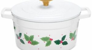 Martha Stewart Collection Holly 4-Qt. Enameled Cast Iron Dutch Oven, Created for Macy’s | Connecticut Post Mall