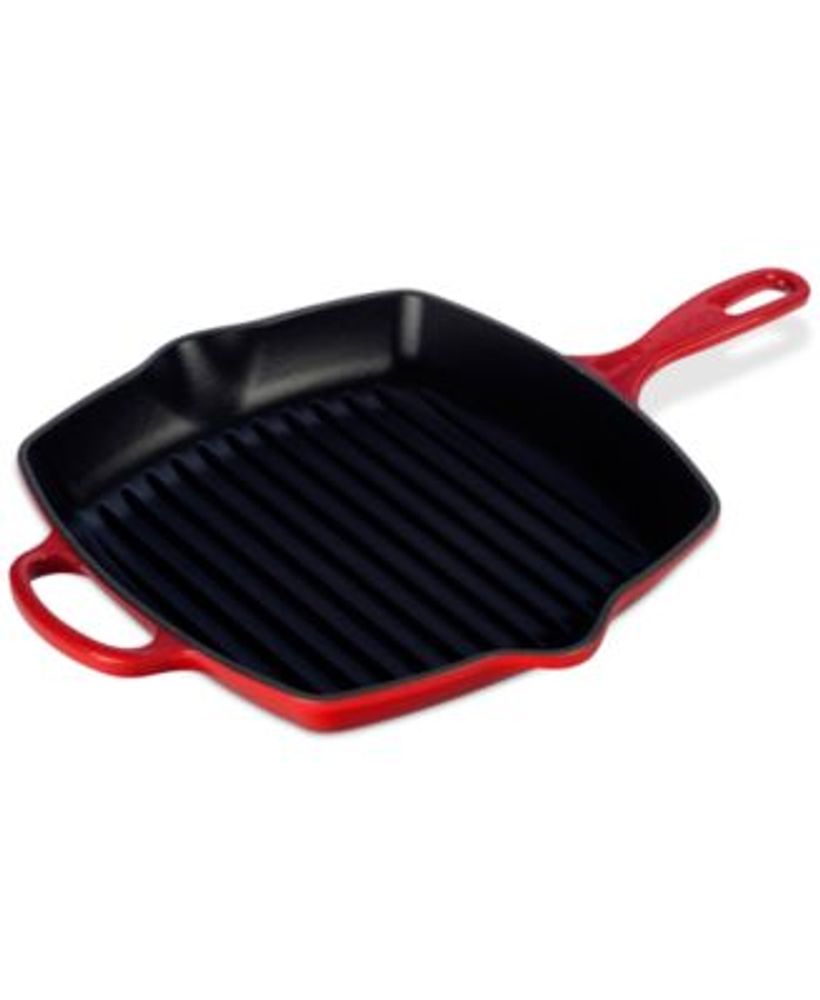 Le Creuset 10.25″ Enameled Cast Iron Skillet Grill with Helper Handle | Dulles Town Center
