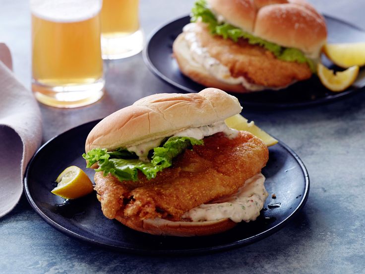 Fried Fish Sandwich | Recipe | Food network recipes, Fish sandwich, Fish sandwich recipes