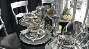 Michael Aram table designed for Geoffrey Zakarian at @DIFFA National National National Dinning by Design event | Elegant home decor, Table design, Silverware set