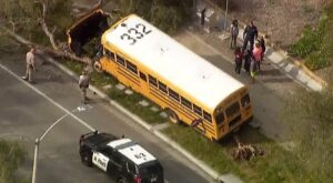 Video: Chula Vista school bus crashes into trees