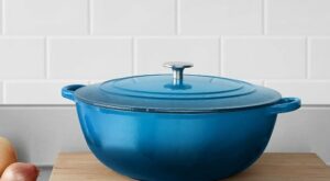 AmazonCommercial Enameled Cast Iron Covered Braiser, 7.5-Quart, Blue – Dealmoon