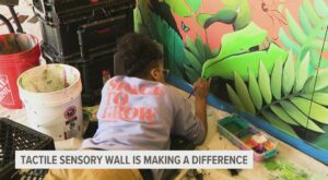 Tactile sensory wall making a difference for school kids