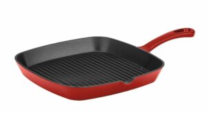 Cuisinart Chefs Classic 9.25 Enameled Cast Iron Square Grill Pan CI30-23CR – Red | Connecticut Post Mall