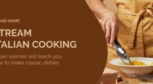 stream Italian cooking Online Twitch Profile Banner Template – VistaCreate