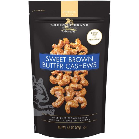 Squirrel Brand Sweet Brown Butter Cashews, 3.5 Ounces, Gluten Free, Vegetarian – Dealmoon