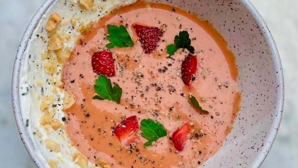 Spring recipe: chilled strawberry soup from Easy Bistro & Bar