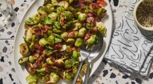 Brussels Sprouts with Bacon, Garlic & Shallots