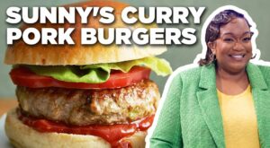 Sunny Anderson’s Curry Pork Burgers with Spicy Ketchup | Food Network | Flipboard