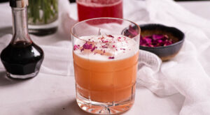 Think Pink With This Rhubarb Vanilla Bean Whiskey Sour Recipe