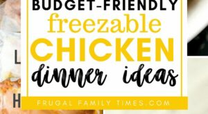 25+ Easy Chicken Breast Recipes that Freeze Well (Stock up when on sale!)