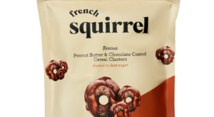 Bisous: Peanut Butter & Chocolate-Coated Gluten-Free Cereal Clusters (Box of 4)