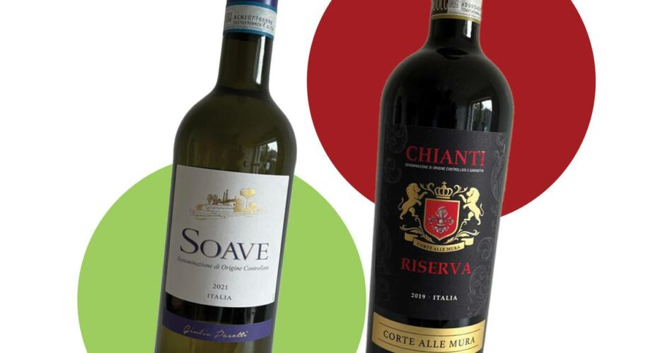 Two of the best known names in Italian wines now for sale in Lidl