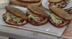 Try Geoffrey Zakarian’s flank steak sandwich with horseradish and pickles