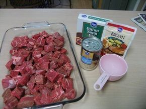 No Peek Beef Tips & Gravy | Recipe | Beef tips and gravy, Stew meat recipes, Beef tip recipes
