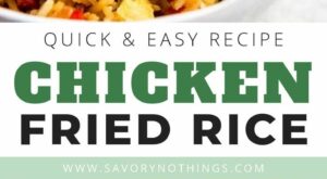 Easy Chicken Fried Rice is a quick and simple dinner you can make any night of the week… | Stir fry recipes chicken, Chicken fried rice easy, Fried rice recipe easy