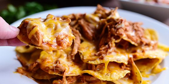 Easy, Cheesy Chicken Nachos for the Big Game