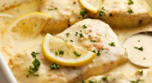Baked Fish Recipe With Lemon Cream Sauce: This 15-Minute Fish … – 30Seconds.com