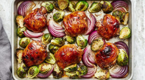 Balsamic Chicken and Brussels Sprouts – Downshiftology