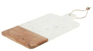 Gibson Laurie Gates Mix Material 16in x 8in Rectangular Cheese Board in White Marble and Wood – Target