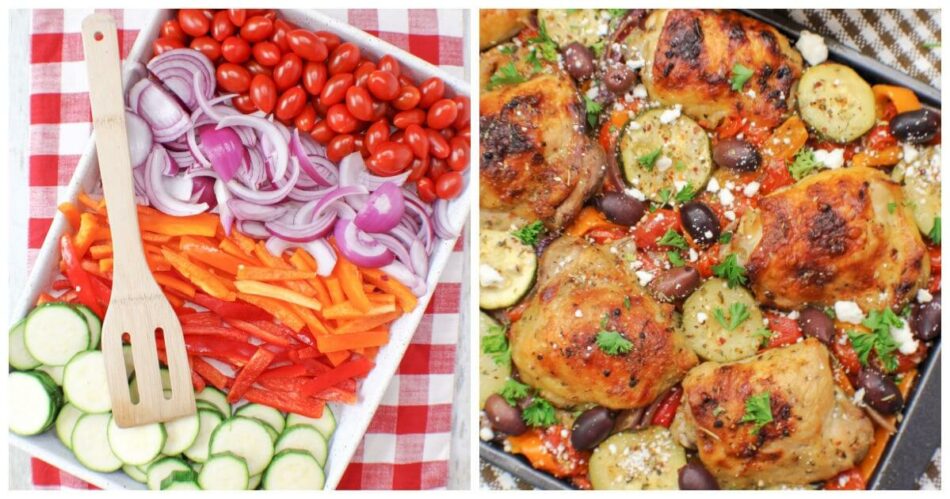 Greek Chicken Sheet Pan Dinner – The Soccer Mom Blog
