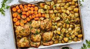 One Pan Kickin’ Curry Honey Mustard Chicken & Veggies – Ambitious Kitchen