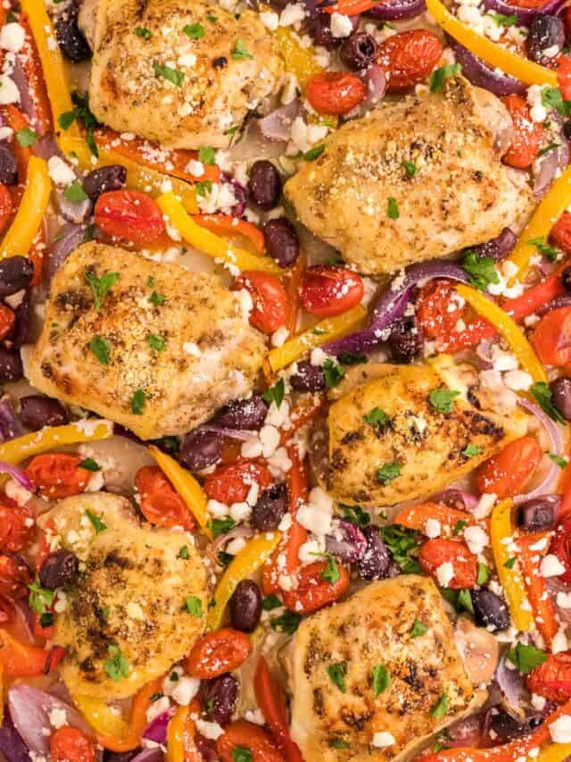 Greek Sheet Pan Chicken Recipe – Busy Day Dinners