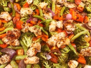 Easy Healthy Weeknight Meal – Sheet Pan Chicken and Veggies – L-A At Home