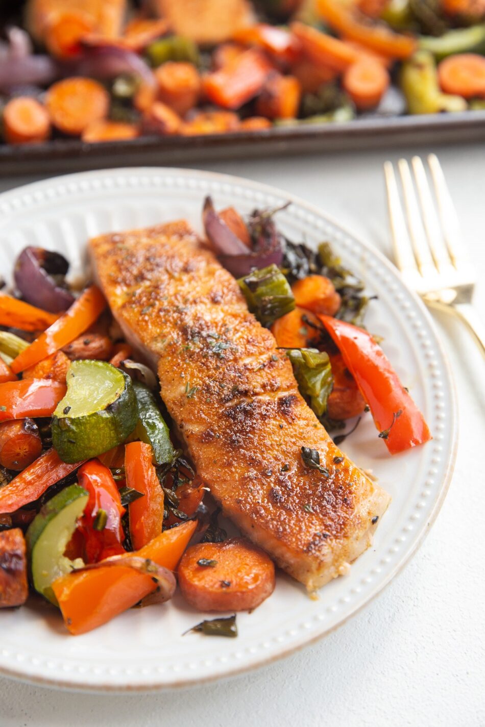 Sheet Pan Salmon and Vegetables – The Roasted Root