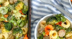 Sheet Pan Broccoli Tortellini Bake | Recipe | Tortellini recipes, Sheet pan dinners, Sheet pan recipes