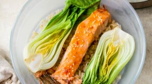 5-Minute Microwave Salmon Rice Bowl