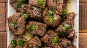 Air Fryer Garlic Butter Steak Bites – Fork To Spoon | Recipe in 2023 | Steak dinner, Steak bites, Make garlic butter