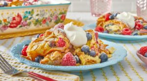 This Croissant Bread Pudding Is Loaded With White Chocolate and Fresh Berries