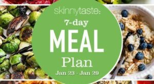 7 Day Healthy Meal Plan (Jan 23-29)