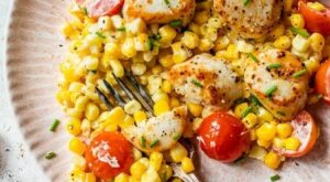 Scallops with Corn and Tomatoes