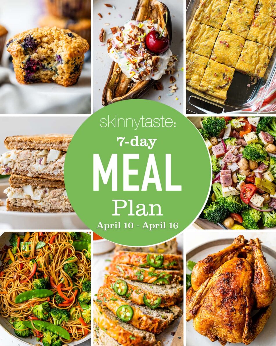 7 Day Healthy Meal Plan (April 10-16)