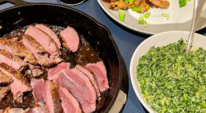 Pan Seared Steak with Simple Red Wine Sauce — Audrey Akin